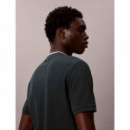 SS TIPPED PIQUE CREWNK TEE NEARLY NAVY