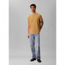 SS TIPPED PIQUE CREWNK TEE ANTELOPE