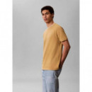 SS TIPPED PIQUE CREWNK TEE ANTELOPE