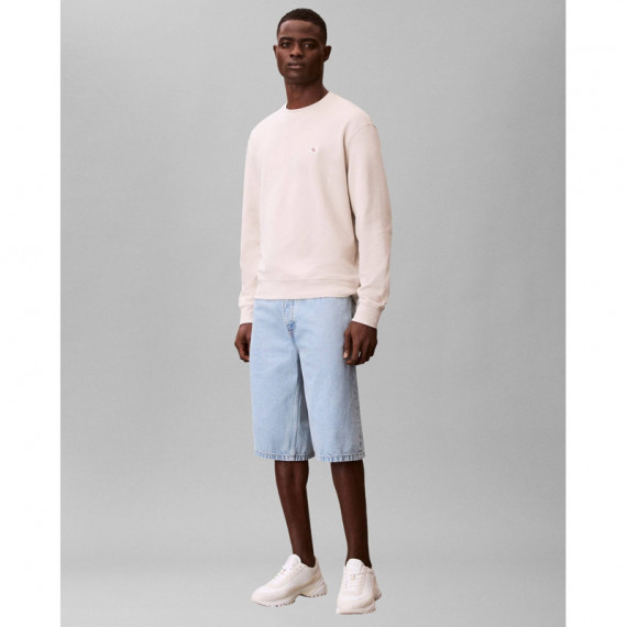 LS EU 350TERRY BADGE CN SWTSHRT OATMEAL