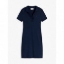 SLIM OPEN NK POLO DRESS SS DARK NIGHT NA