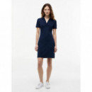 SLIM OPEN NK POLO DRESS SS DARK NIGHT NA