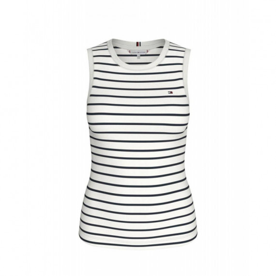 SLIM CODY C-NK TANK BRETON STP ECRU/DARK