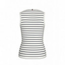 SLIM CODY C-NK TANK BRETON STP ECRU/DARK