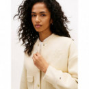 GOLD BUTTON BOMBER COUNTRY IVORY