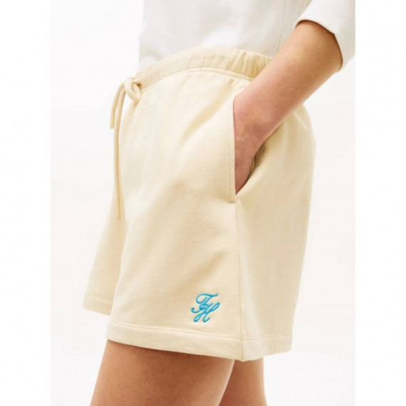 TH SCRIPT SWEATSHORTS COUNTRY IVORY