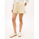 TH SCRIPT SWEATSHORTS COUNTRY IVORY