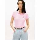 TH SCRIPT SLIM SS POLO CLASSIC PINK
