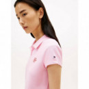 TH SCRIPT SLIM SS POLO CLASSIC PINK