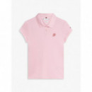 TH SCRIPT SLIM SS POLO CLASSIC PINK
