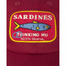 Gorros y Gorras Gorra THINKING MU Sardines Dark Red