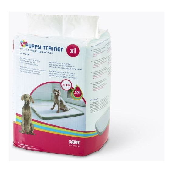 SAVIC Puppy Trainer Empapadores 90X60 Cm 30 Uds