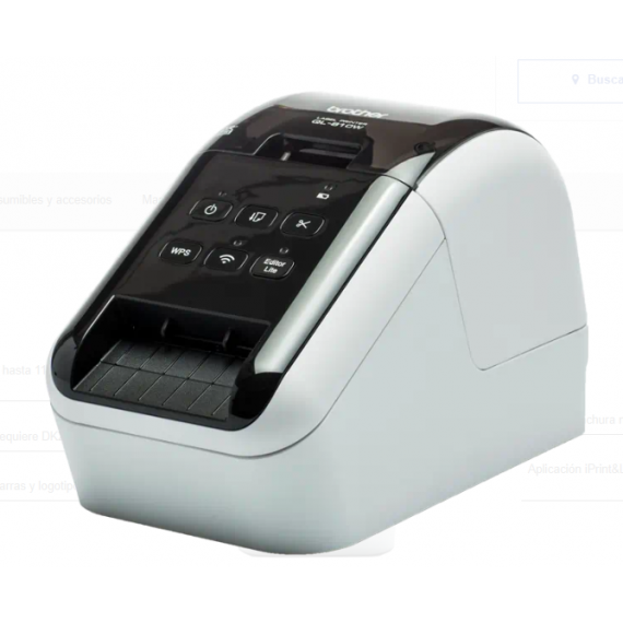 Impresora BROTHER Etiquetas QL-810WC Bicolor 62MM con Corte Automatico