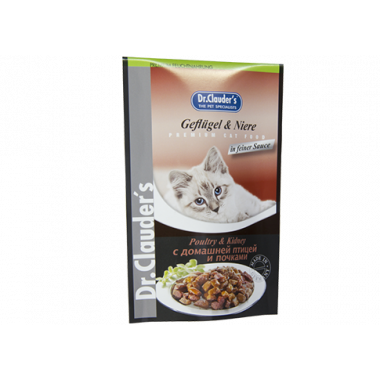 DR CLAUDER Cat Pouch Ave/riñon 100 Gr