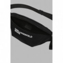 KLJ ESSENTIAL NYLON BUMBAG BLACK