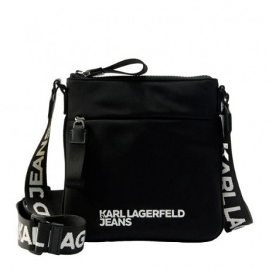 KLJ NYLON SMALL CROSSBODY BLACK