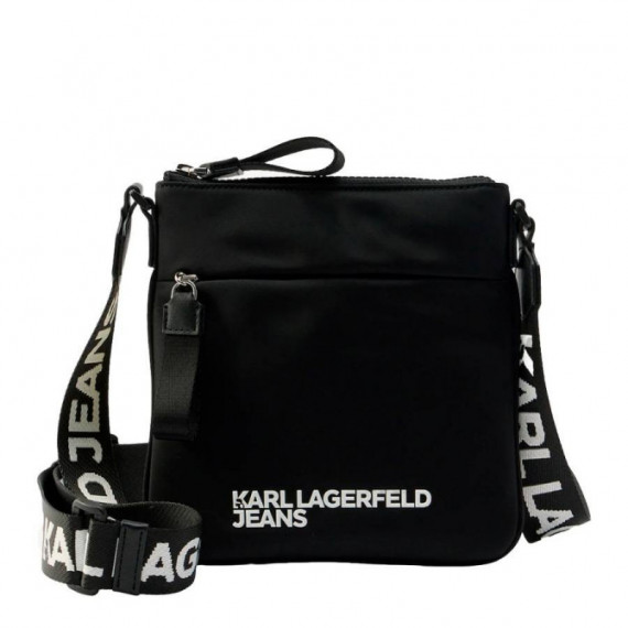 KLJ NYLON SMALL CROSSBODY BLACK