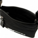 KLJ NYLON SMALL CROSSBODY BLACK