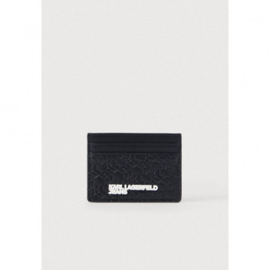 KLJ ESSENTIAL CARDHOLDER EMB KLJ BLACK-M