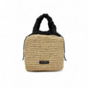 K SIGN SCARF BEACH BAG NATURAL