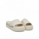 Kobo Ii Hotel Logo Slide Off White  KARL LAGERFELD