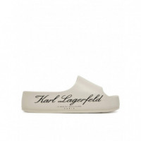 Kobo Ii Hotel Logo Slide Off White  KARL LAGERFELD