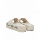 Kobo Ii Hotel Logo Slide Off White  KARL LAGERFELD