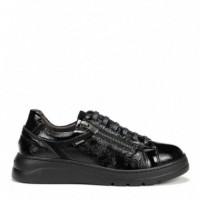 FLUCHOS Zapatillas Pompas Negras F1666-NEGRO