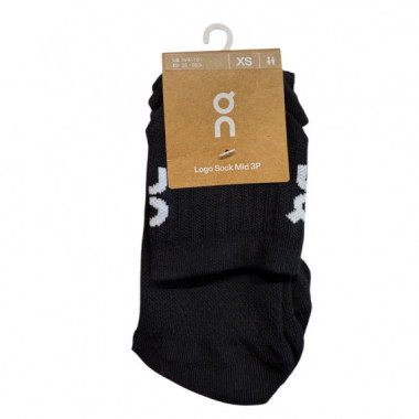 ON RUNNING Logo Sock Mid 3 Pack