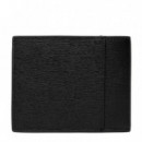 Billetera doblada texturizada con logo emblema