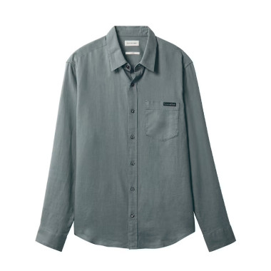 CAMISA SOLID CASUAL LINEN CLASSIC