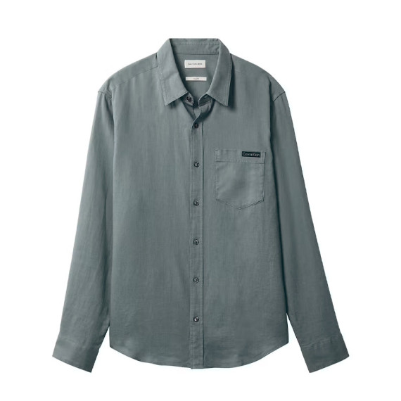 CAMISA SOLID CASUAL LINEN CLASSIC