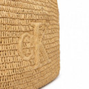 Bolso tote de rafia trenzada