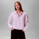 Camisa Cotton Poplin Cropped  CALVIN KLEIN