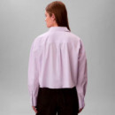 Camisa Cotton Poplin Cropped  CALVIN KLEIN