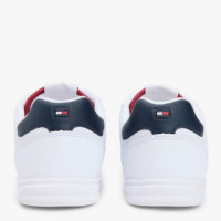 Zapatillas de Piel con Talón a Contraste  TOMMY HILFIGER