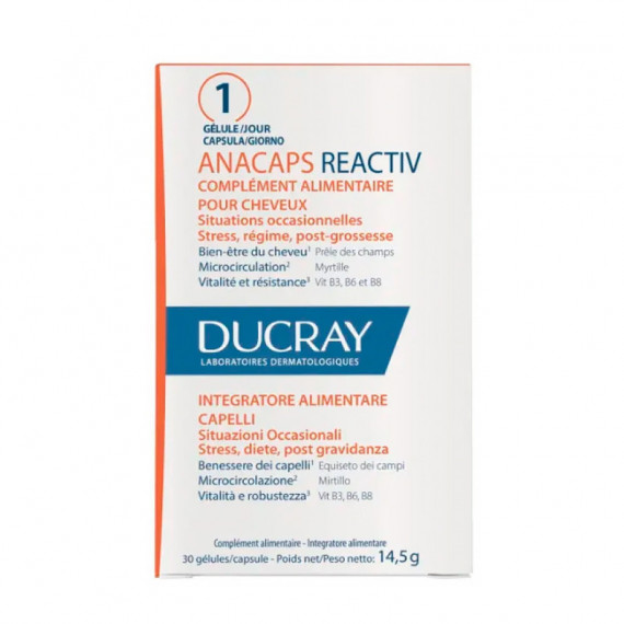 Anacaps Reactiv
capsulas Cuidado Capilar  DUCRAY