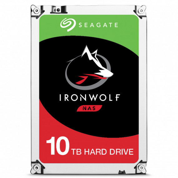 SEAGATE DISCO DURO 10TB 3.5 ST10000VN0004 IRONWOLF Ideal para NAS para el hogar, pequeñas oficinas/oficinas domésticas y pequeñ
