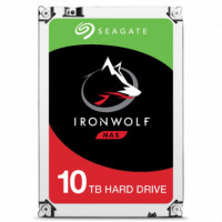 SEAGATE Disco Duro 10TB 3.5 ST10000VN0004 Ironwolf Ideal para Nas para el Hogar, Pequeñas Oficinas/oficinas Domésticas y Pequeñ