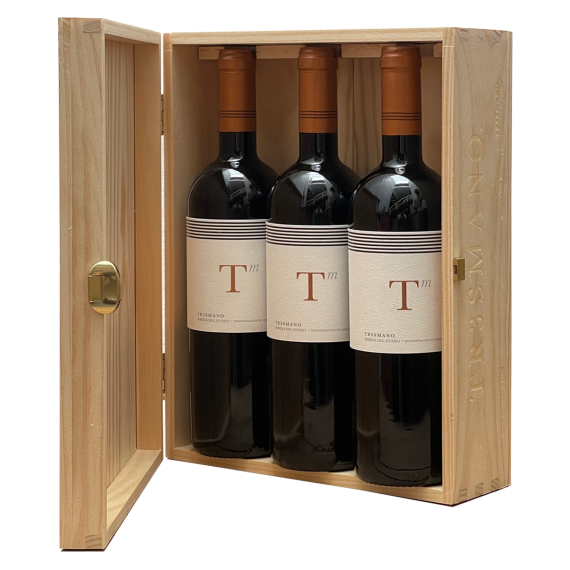 Tm TR3SMANO 2021 - Caja Madera 3UD - 75CL  BODEGA TR3SMANO - LAGAR DE PROVENTUS