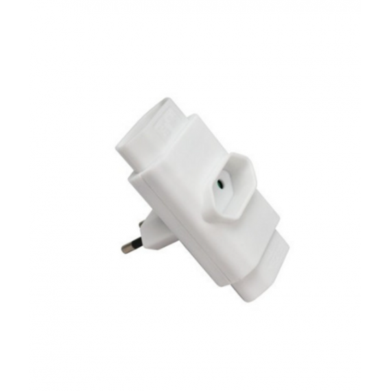 Ladrón de 3 Tomas Planas con Obturador Extrastar KF-CZ-1/3 Blanco