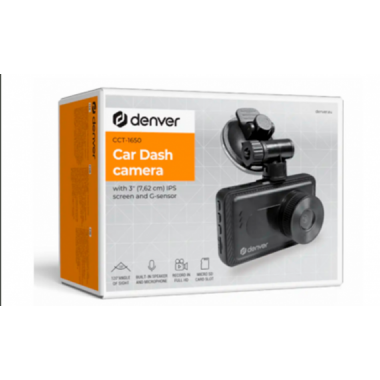 C&aacute;mara Dashcam DENVER 3" 120&deg; 720P Negro CCT-1650