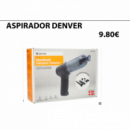Aspirador de Mano Denver con Batería Integrada de 2400mAh, Cable USB-C y Potencia de Succión HVC-45