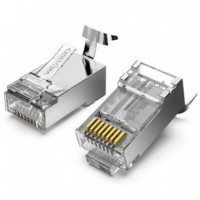 Pack de 10 Conectores RJ45 VENTION Macho CAT7 Ftp Blindados (IDER0-10)