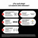 Televisor LG 75UA74006LB 75" 4K Ultra HD Smart TV Webos con Ai Thinq y Diseño sin Marco