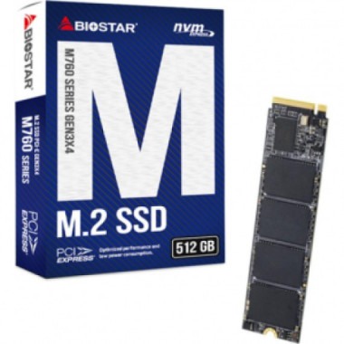 Disco Duro SSD Biostar M760 512GB NVMe M.2 2280 PCIe 4.0