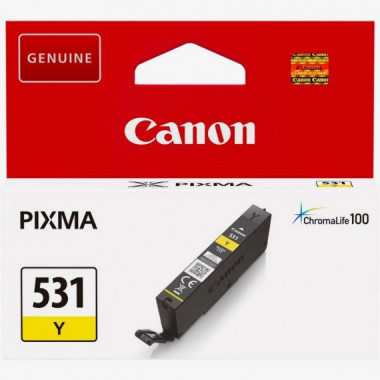 Cartucho de Tinta Original Canon CLI-531 Amarillo (6121C001)