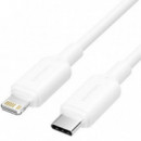 Cable USB 2.0 Vention USB-C a Lightning 27W 480Mbps 2m Blanco