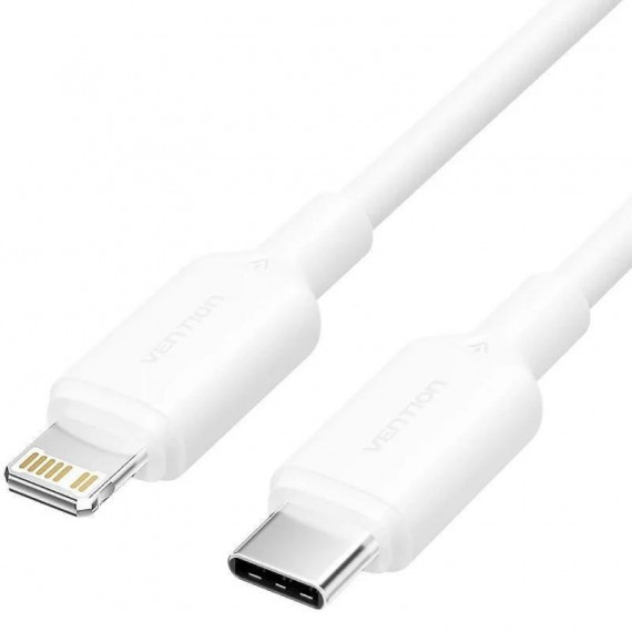 Cable USB 2.0 Vention USB-C a Lightning 27W 480Mbps 2m Blanco