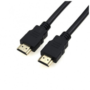 Cable HDMI Oneway v2.0 4K 19+1 Conectores Oro Macho/Macho 1.5m Negro